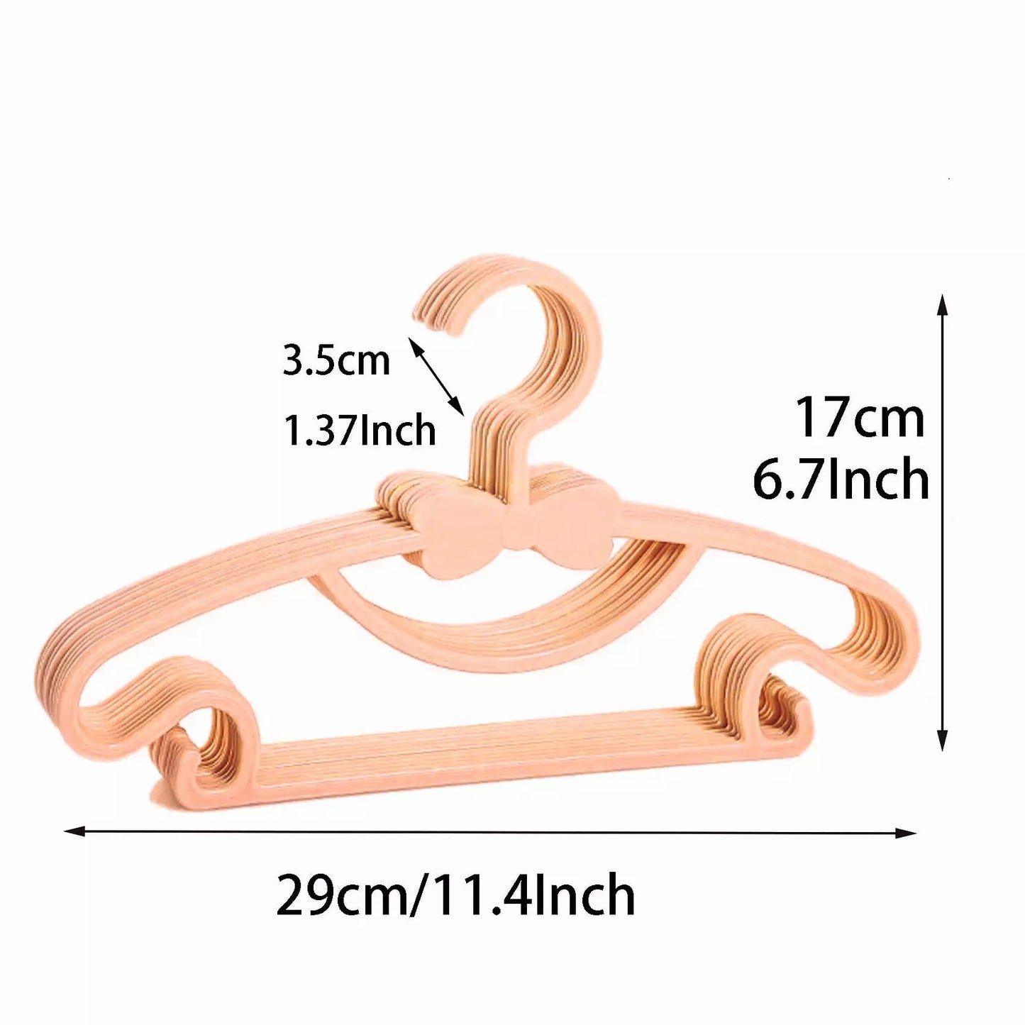 cintre enfant orange avec dimensions