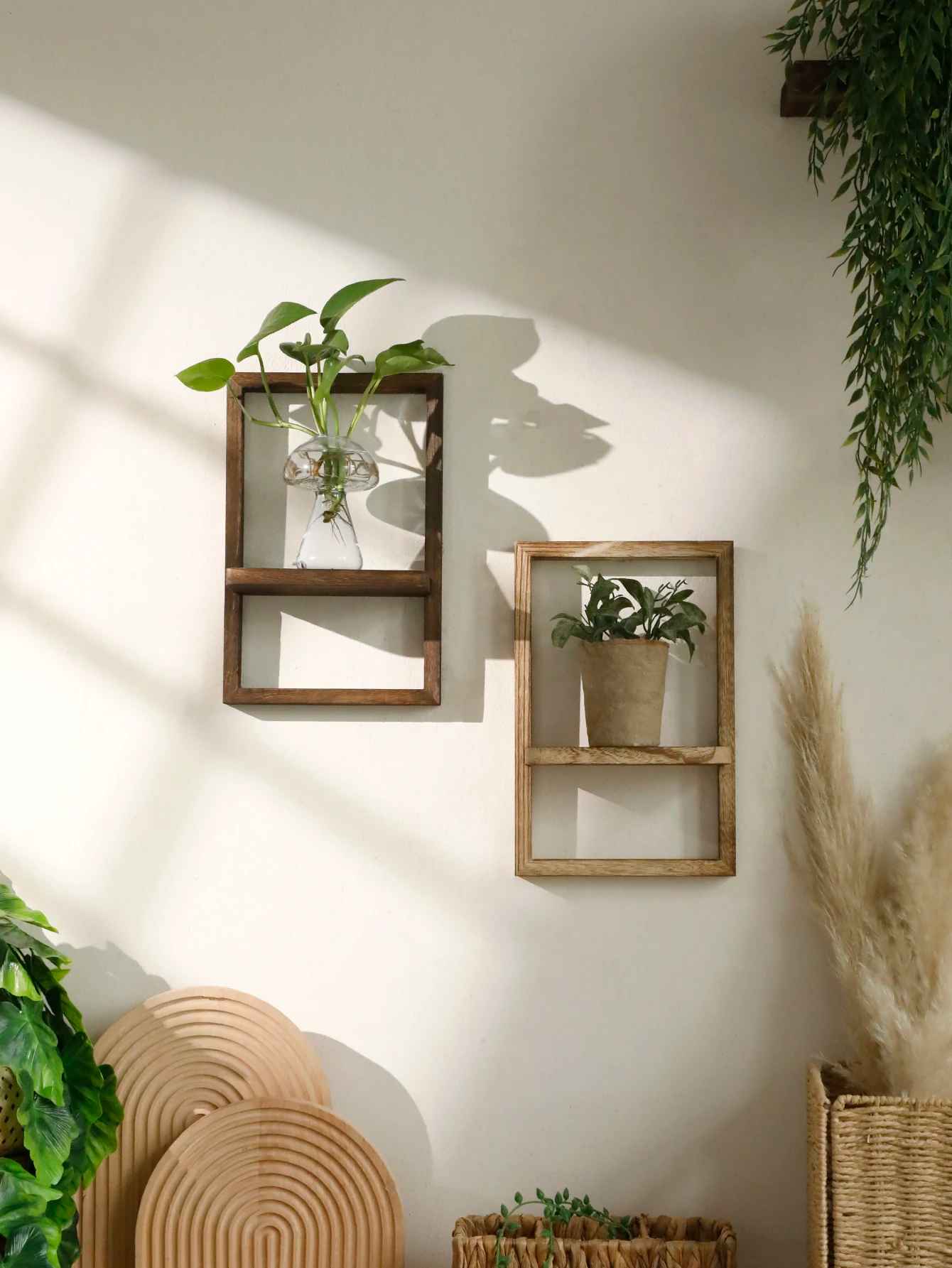 etagere bois decorative