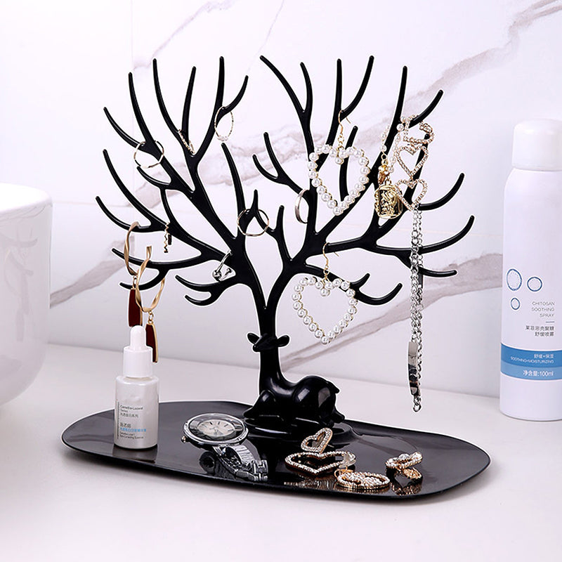 porte bijoux forme arbre noir