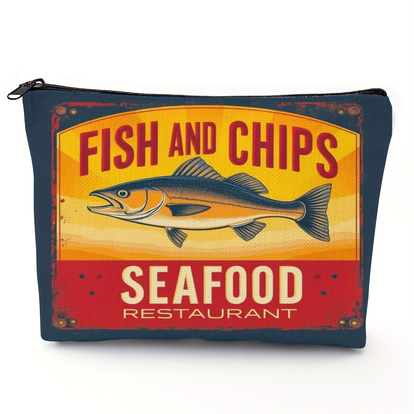 trousse de toilette poisson imprime