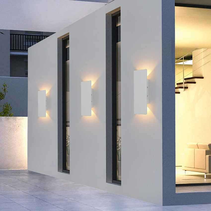 applique murale exterieur blanc doux