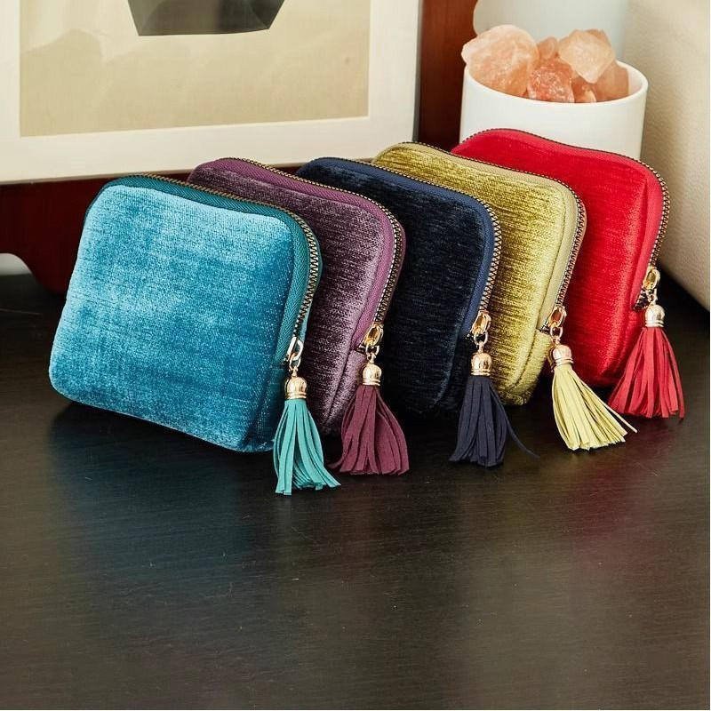 boite a bijoux pochette cinq couleurs