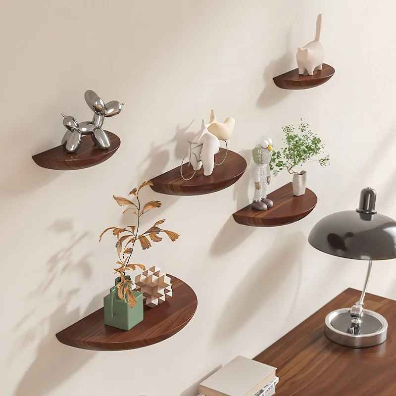 etagere bois brun