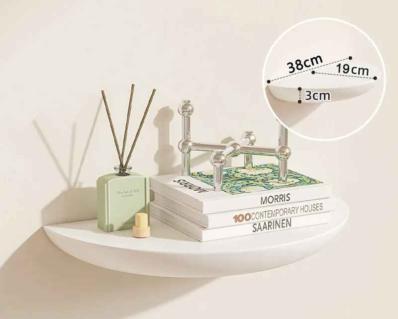 etagere bois decorative blanc