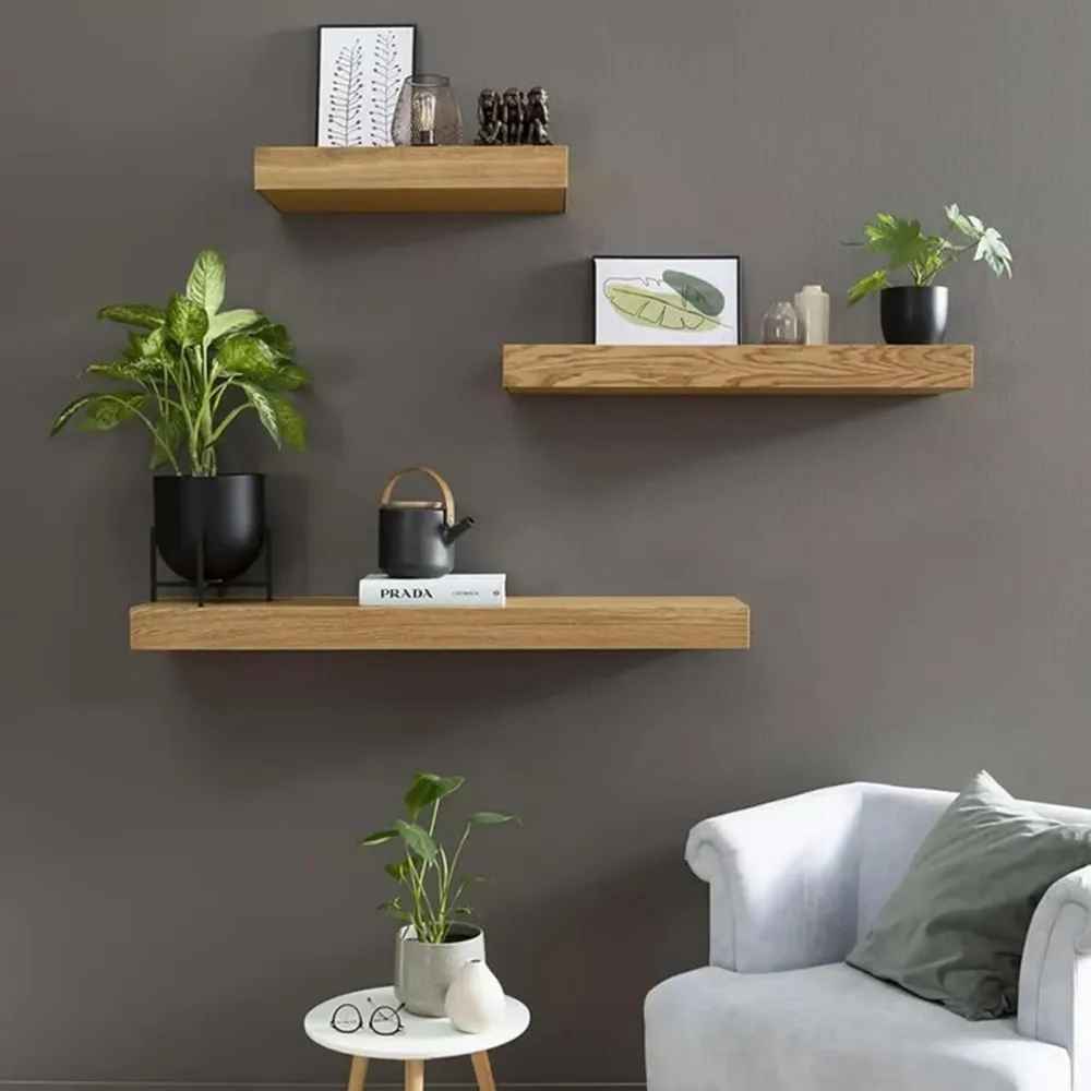 etagere bois espace pour cacher petit objet
