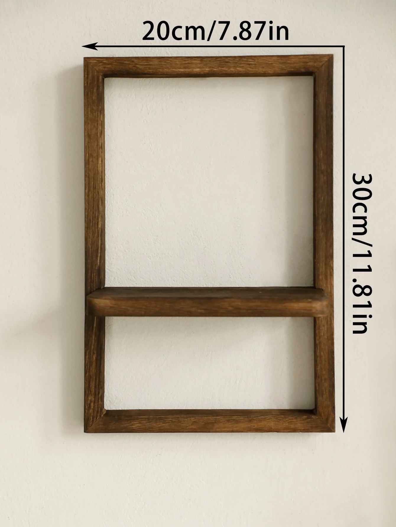 etagere bois fonce dimensions