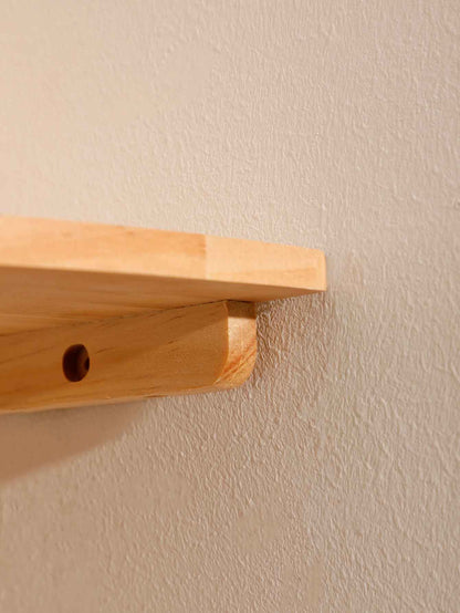 etagere bois montre la fixation