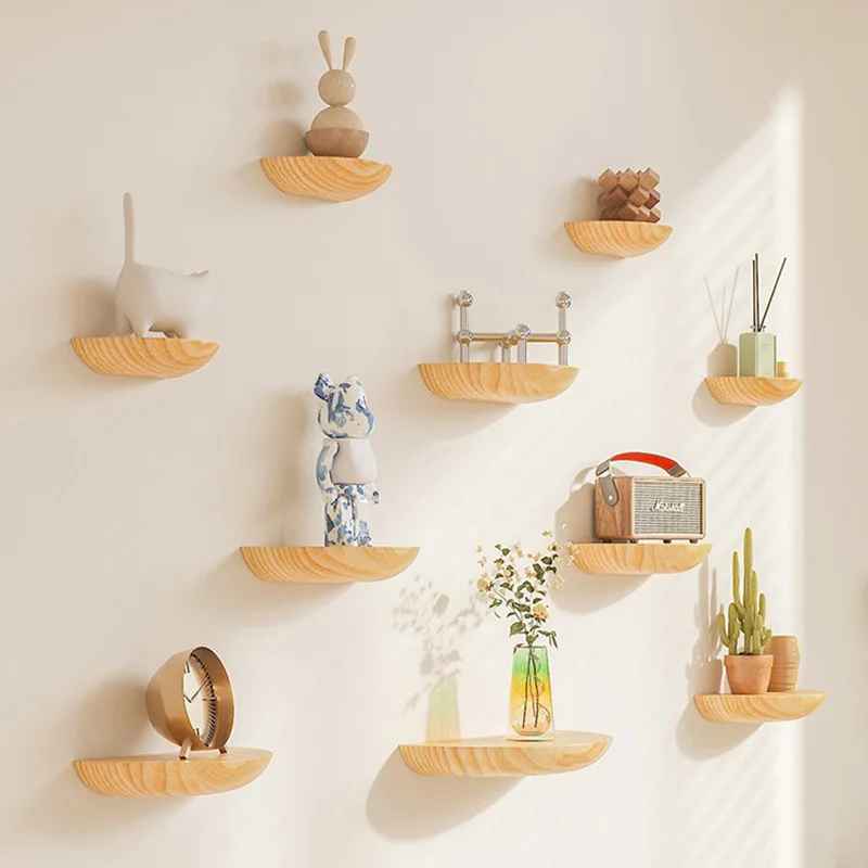 etagere bois plusieurs naturel