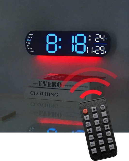 horloge numerique murale avec manette