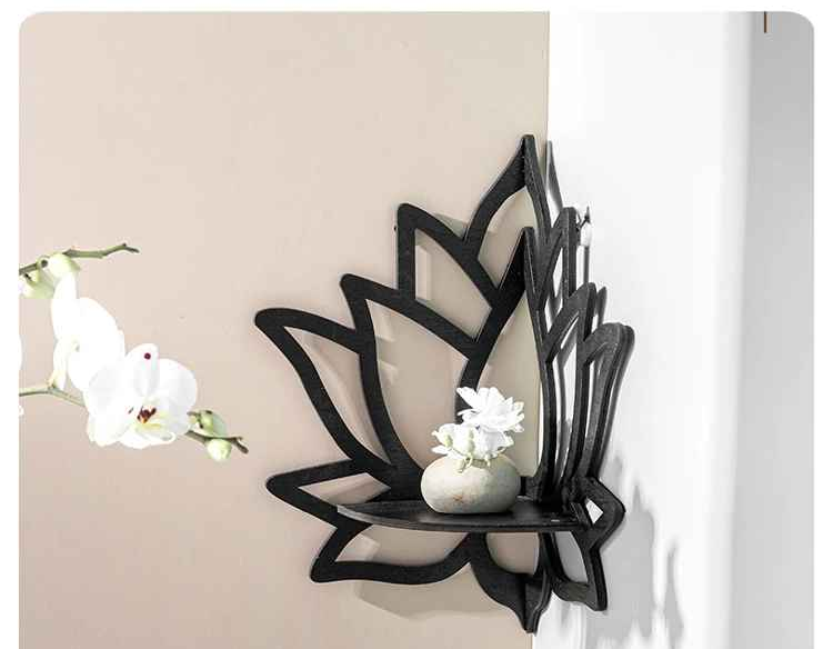 jolie fleur etagere bois