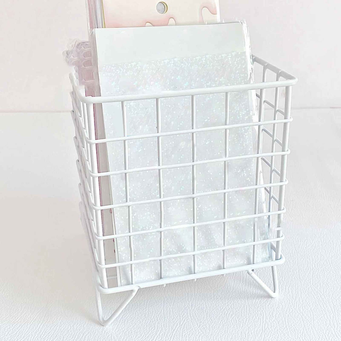 panier de rangement blanc ajoure