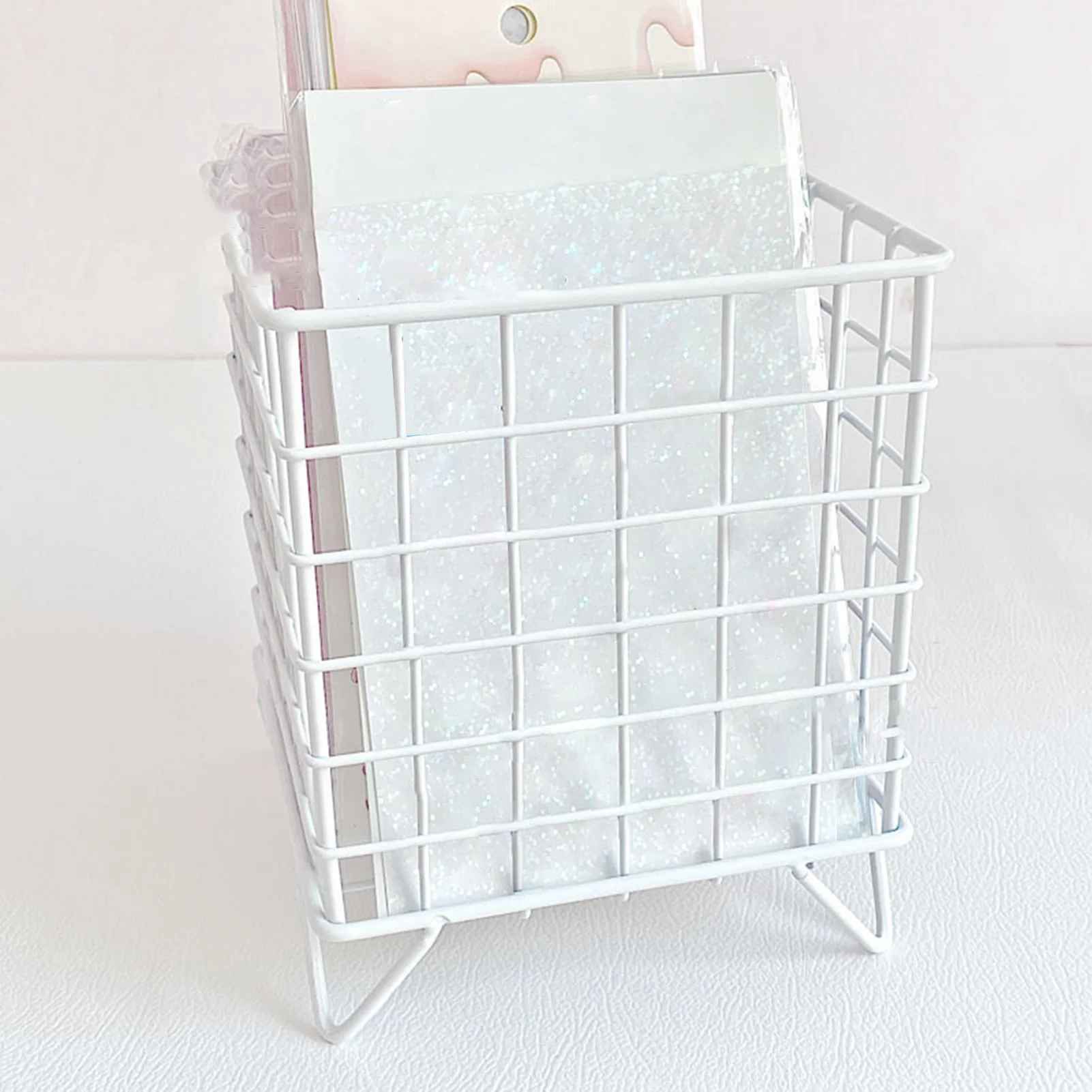 panier de rangement blanc ajoure