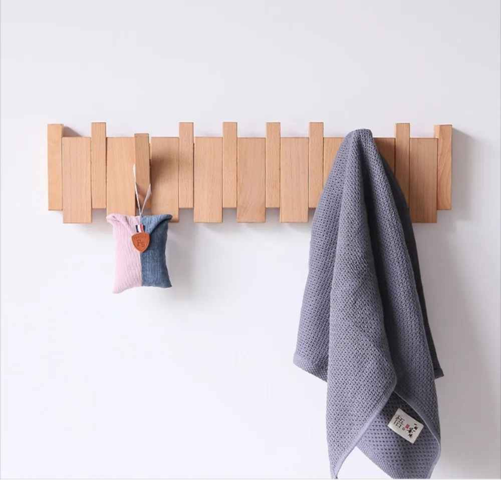 porte manteau mural huit crochets
