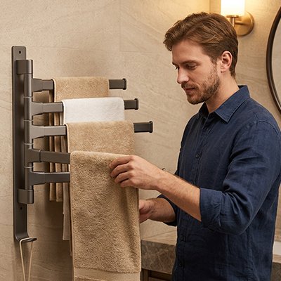 Porte serviette salle de bain