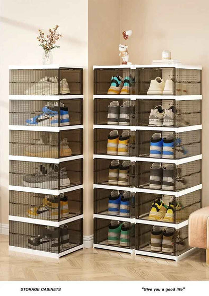 Rangement chaussures | Transparent et empilable