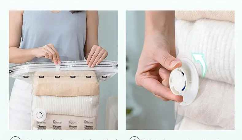 systeme sans pompe sac de rangement