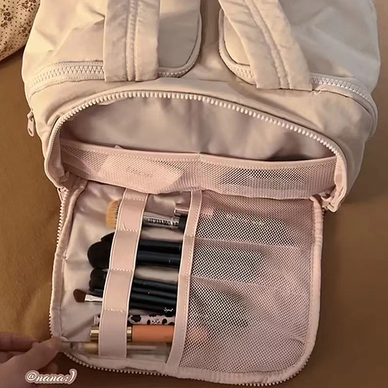 trousse maquillage dame rose compact