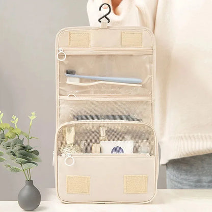 trousse de toilette avec partie transparente