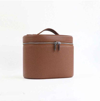 trousse maquillage brun